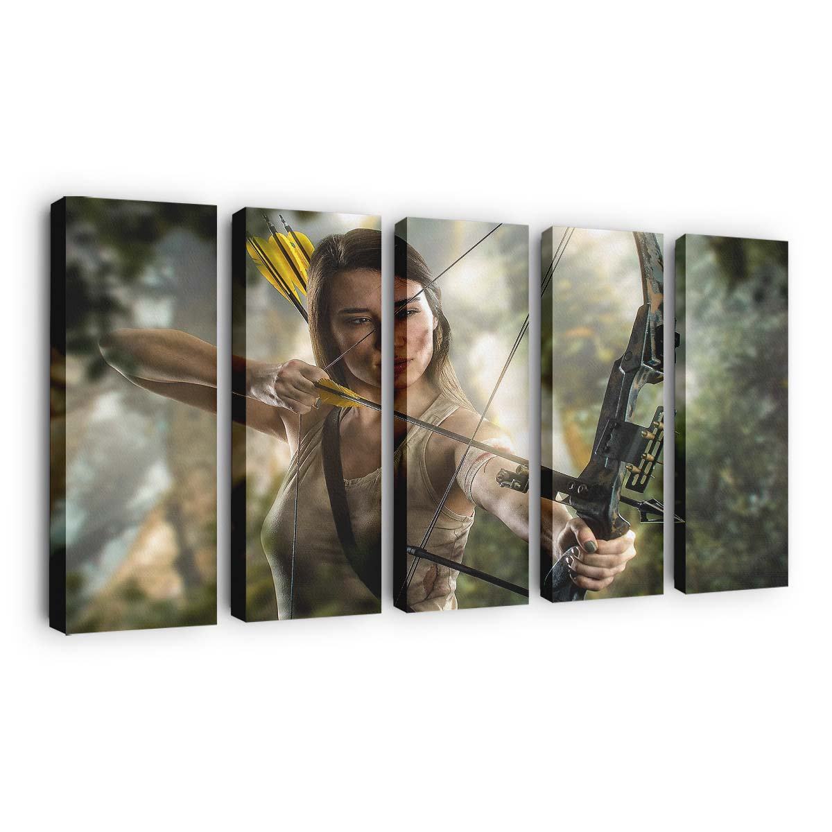 lara croft with bow and arrrow cosplay 4k 8a